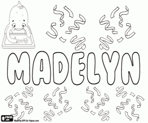 Colora Madelyn, nome inglese