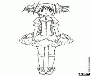 Colora Madoka Kaname, personaggio anime