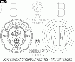 Colora Manchester City vs Inter Milan, finale