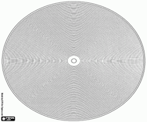 Colora Mandala di cerchi concentrici