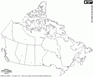 Colora Mappa del Canada