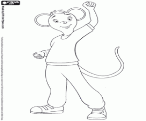 Colora Marco, il ballerino, un amico di Angelina