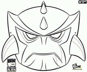 Colora Maschera di Ben 10, Humongousaur