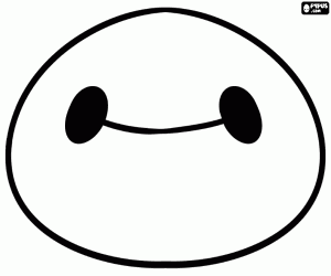 Colora Maschera con la faccia di Baymax