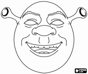 Colora Maschera di Shrek 