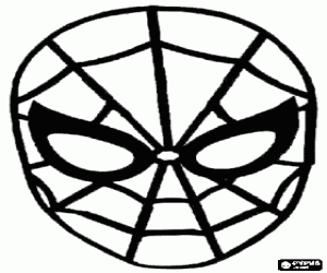 Colora La maschera di Spiderman