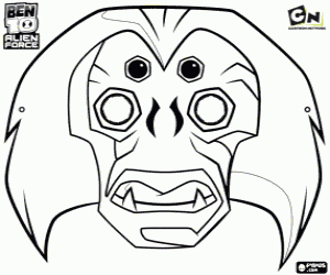 Colora Maschera SpiderMonkey, Ben10 Alien Force