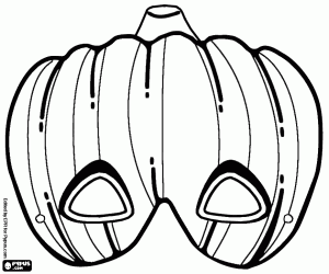 Colora Maschera di zucca di Halloween