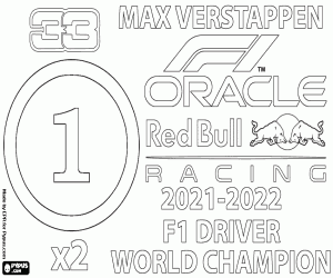 Colora Max Verstappen, due volte campione di F1 2022