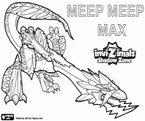 Colora Meep Meep Max,Invizimals Le creature ombra
