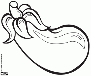 Colora La melanzana è di colore viola