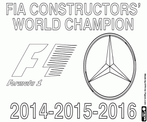 Colora Mercedes, campione di F1 2014-15-16