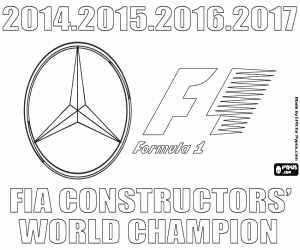 Colora Mercedes, campione del mondo di F1 2017