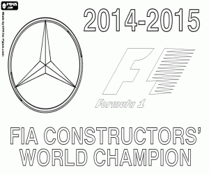 Colora Mercedes F1 Team, campione nel 2015