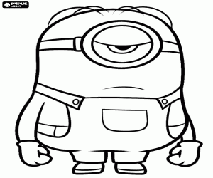 Colora Il minion Stuart ha solo un occhio