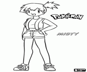 Colora Misty, protagonista di Pokémon