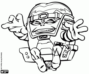 Colora MODOK, cattivo della SuperHeroSquad
