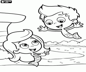 Colora Molly e Gil parlando