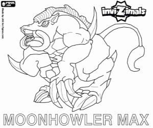 Colora MoonHowler Max, un Invizimals