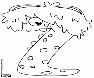 Colora Il mostro della lettera Z