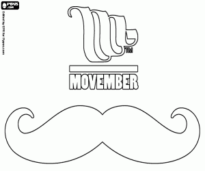 Colora Movember, logo e un paio di baffi