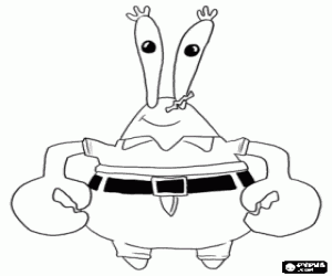 Colora Mr. Krabs, proprietario del ristorante