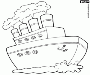 Colora La nave, un trasporto su acqua