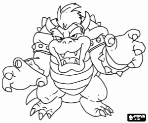 Colora Il nemico di Mario, Bowser