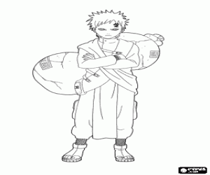 Colora Il ninja Gaara da Naruto