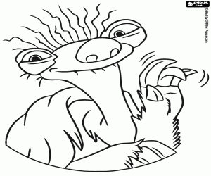 Colora La nonna di Sid