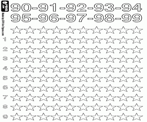 Colora Da novanta a cento con le stelle