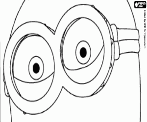 Colora Occhi di minion con gli occhiali