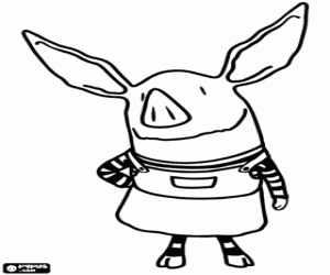 Colora Olivia il piccolo maiale