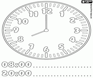 Colora Ora sono le otto ore