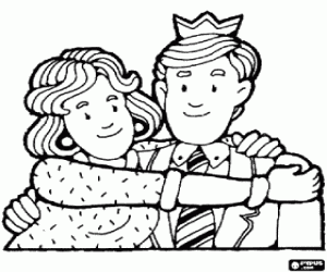 Colora Il padre con la corona