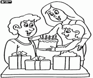 Colora Il padre nella sua celebrazione