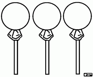 Colora Palla di caramella con un bastone