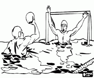 Colora Una partita di pallanuoto