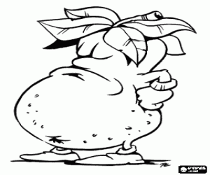 Colora Una patata umanizzata