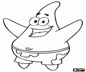 Colora Patrick Star, amico di SpongeBob