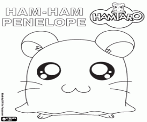 Colora Penelope, un criceto di Hamtaro