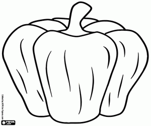 Colora Un peperone, una bacca