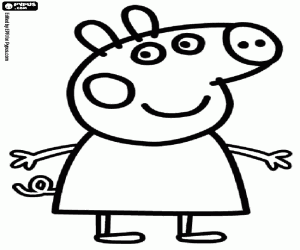 Colora Peppa Pig, la protagonista