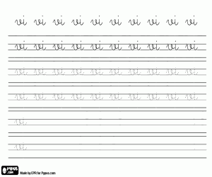 Colora Per praticare la scrittura VI