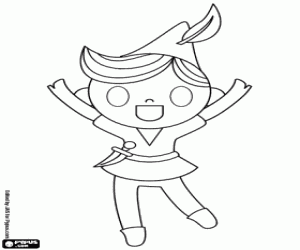 Colora Peter Pan vive a l'isola che non c'è