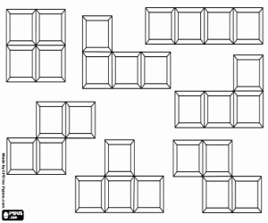 Colora Pezzi del videogioco Tetris