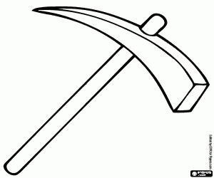 Colora Il piccone di un minatore