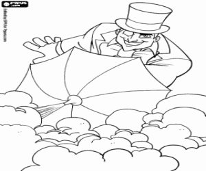 Colora Il pinguino, super criminale de DC Comics