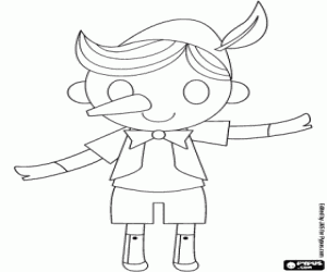 Colora Pinocchio, il burattino di legno