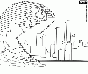 Colora Pixels, Pac-Man attacca una città